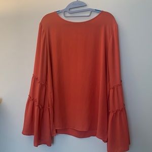 Coral blouse from Loft, size L.